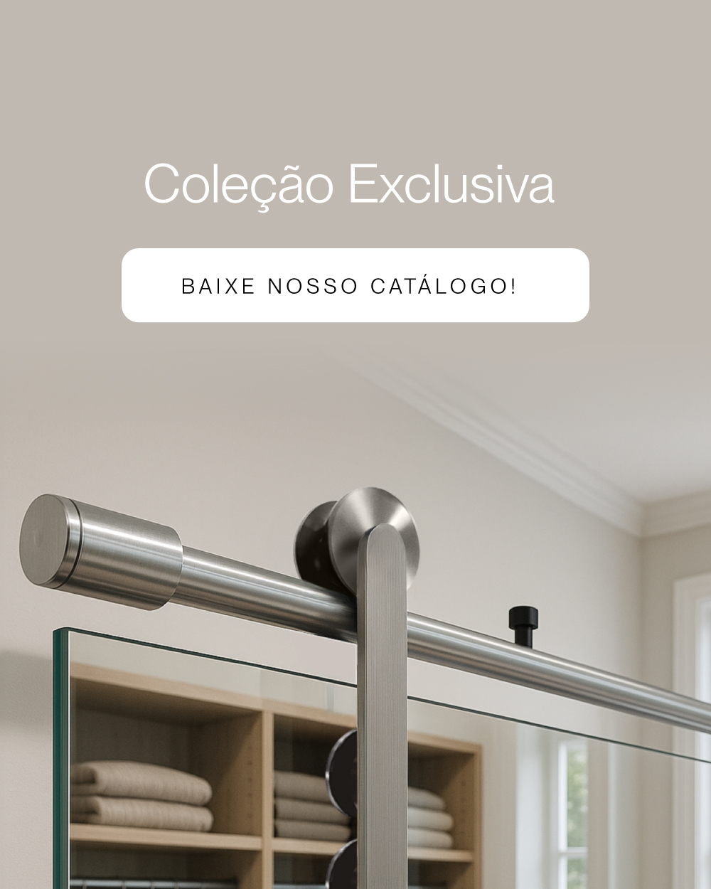 Slider It - Sistema Exclusivo para box, portas de banheiro e divisórias