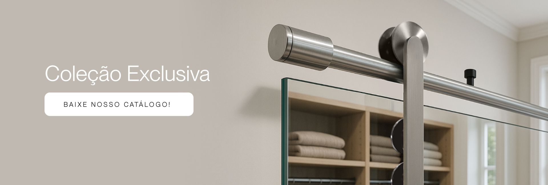 Slider It - Sistema Exclusivo para box, portas de banheiro e divisórias